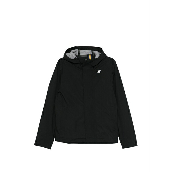 ケイウェイ メンズ ジャケット&ブルゾン アウター Jacko hooded logo jacket Black|asty