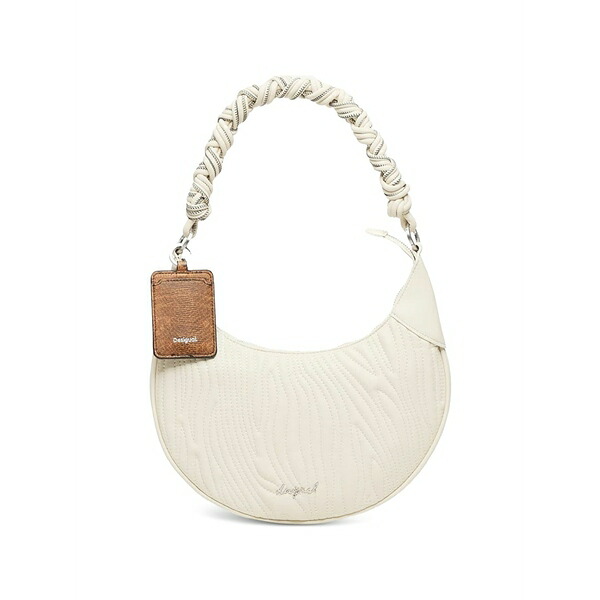 デジグアル レディース ショルダーバッグ 御徒面子 Helium quilted braided-handle shoulder bag Neutrals