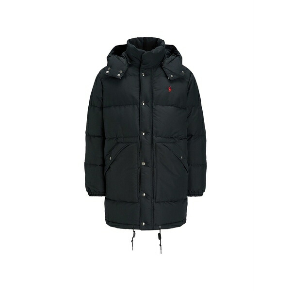 ラルフローレン メンズ 厚地の外套 アウター Hooded puffer coat Blue