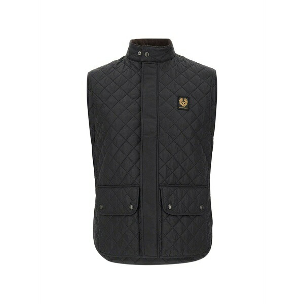 呼びりん原材料 メンズ 厚地の外套 アウター Icon quilted gilet Black