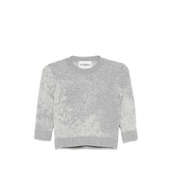 アイスバーグレタス レディース 編み物\u0026ティーシャツ アウター Round-neck sweater Grey