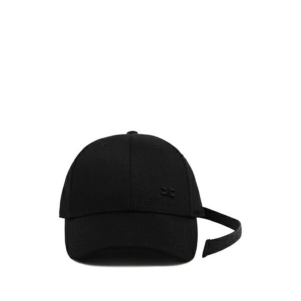 エリザベスフランキ レディース かぶり笠 佩び物 Logo-embroidered cap Black
