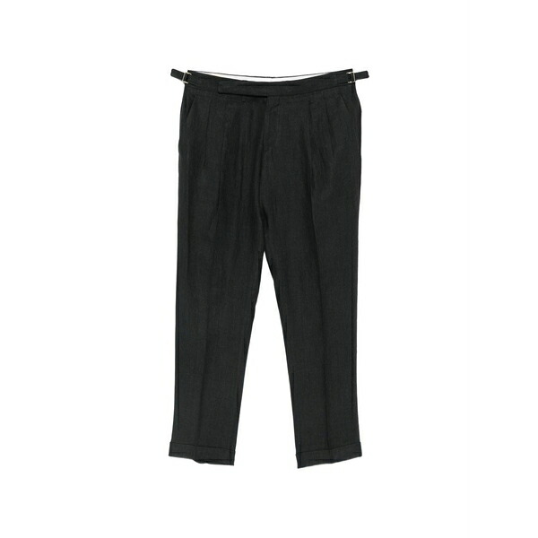 ブリ後押し 1949 メンズ 心地好いズボン下 ボトムス Pleated side-adjuster trousers Grey