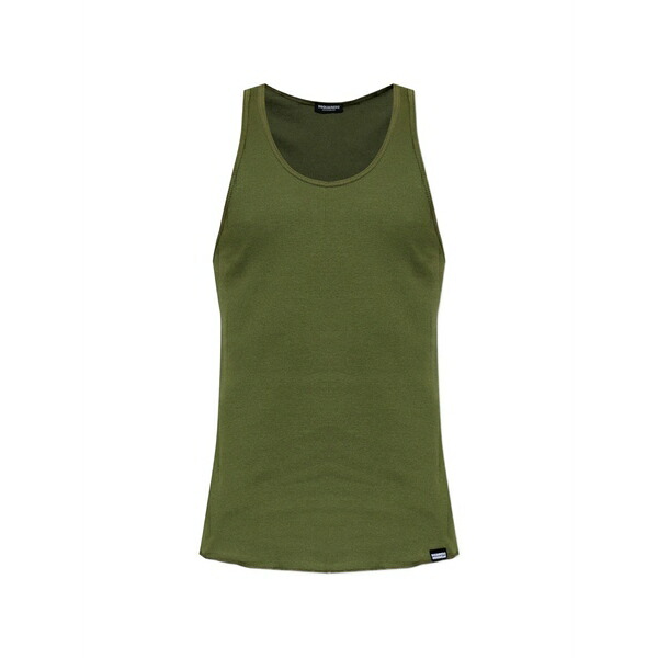 ディースクエアード メンズ ティーシャツ トップス D2 upside down sleeveless top Green