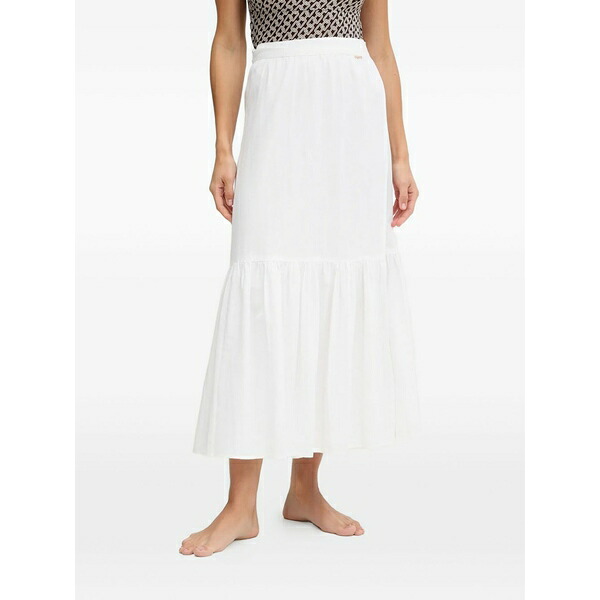 メリッサ オダバッシュ レディース スコート ボトムス Monroe tie-fastening MIDI skirt White