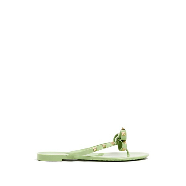 ヴァレンティノ ガラヴァーニ レディース サンダル シューズ Rockstud rubber slippers Green