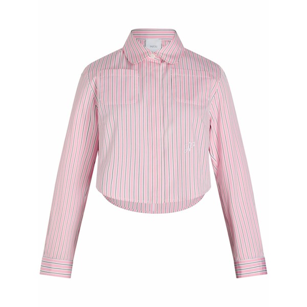 ジャンパトゥ レディース ティーシャツ トップス Cropped printed poplin shirt Pink