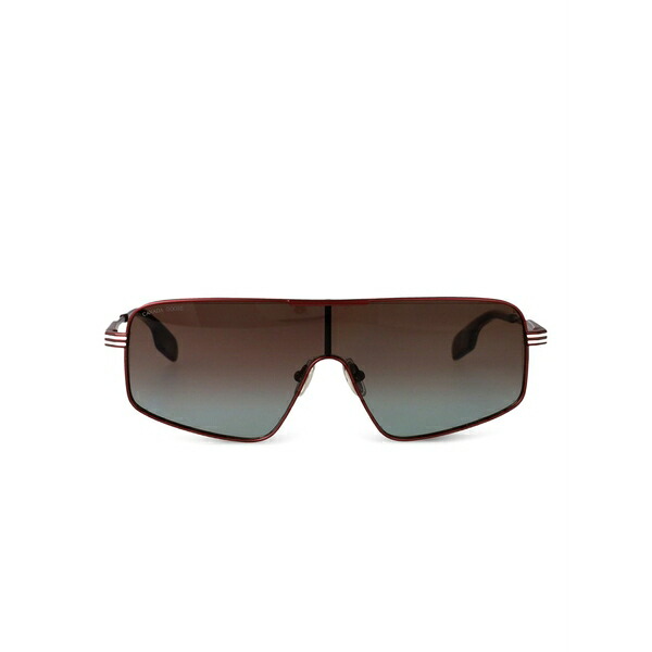 カナダグース メンズ サングラス・アイウェア アクセサリー Shield-frame gradient sunglasses Red｜asty
