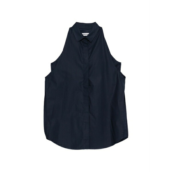 暗然たる運動場 レディース プルオーバー トップス Halter-neck sleeveless top Blue