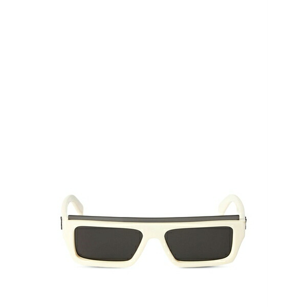 オフホワイト メンズ サングラス・アイウェア アクセサリー Elizabeth s rectangle-frame sunglasses White｜asty