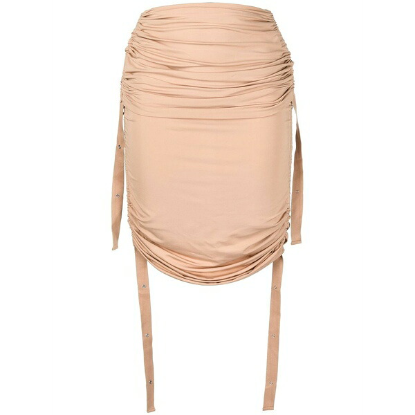 ディオンリー レディース スコート ボトムス Doric ruched MIDI skirt Brown