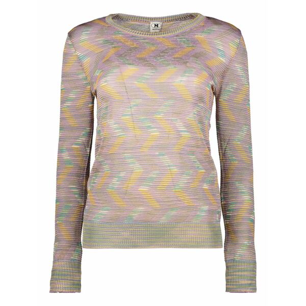 ミッソーニ レディース 編み物\u0026プルオーバー アウター Zigzag-pattern jumper Pink