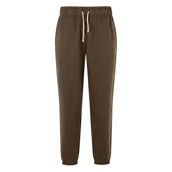 ニュー平衡にする メンズ 心地好いズボン下 ボトムス Elastic-waistband logo-patch track pants Brown