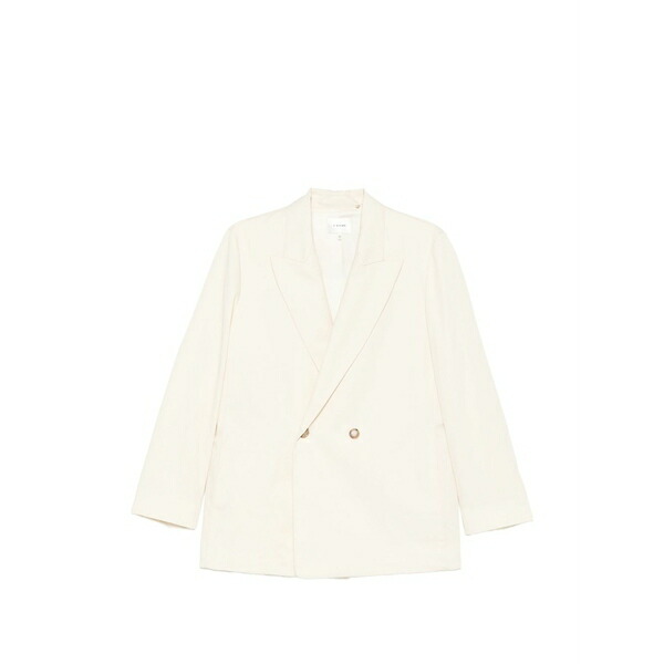 ひな形 レディース 上衣＆上衣 アウター The lounge double-breasted peak-lapel blazer Neutrals