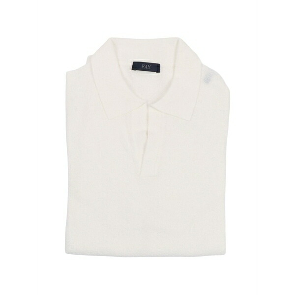 フェイ メンズ スポーツシャツ トップス Knitted polo shirt Neutrals