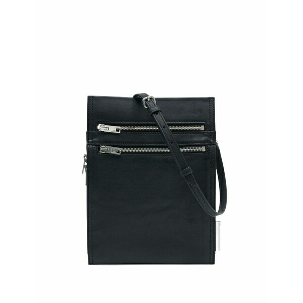 アレキサンダーワン レディース ハンドバック 御徒面子 Axis crossbody pouch インチ leather Black