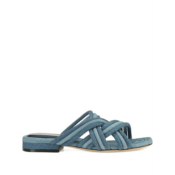 セルジオロッシ レディース サンダル シューズ Braided denim sandals Blue｜asty