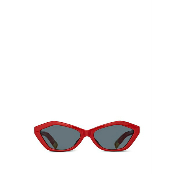 ジャクエムス レディース 黒眼鏡＆アイウェア 付属物 Bambino geometric sunglasses Red