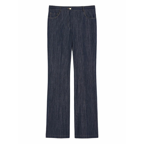 ペニー黒いこと レディース ジーンズズボン下 ボトムス Button-fly denim trousers Blue