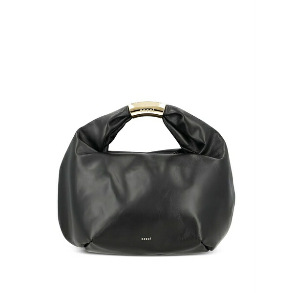 サカイ レディース ショルダーバッグ 御徒面子 Round-handle shoulder bag Black