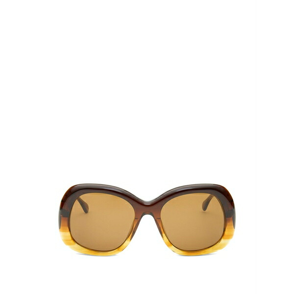 サイモン鏡鑑 レディース 黒眼鏡＆アイウェア 付属物 X delarge faro oversized-frame sunglasses Brown