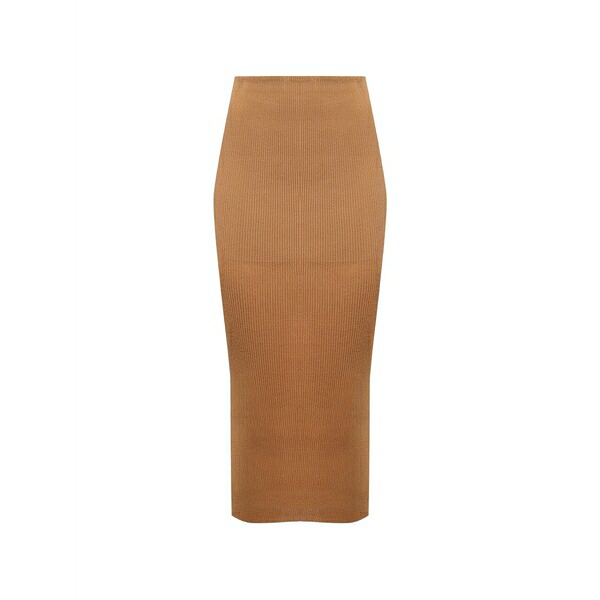 アルベルタ フェレッティ レディース スコート ボトムス Ribbed-knit skirt Neutrals