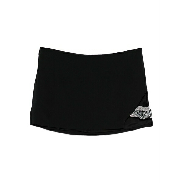 アーメン レディース スコート ボトムス Beaded-embellished panel mini skirt Black