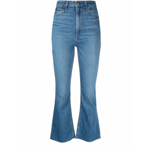ラグアンドボーン レディース ジーンズズボン下 ボトムス Casey flared cropped jeans Blue