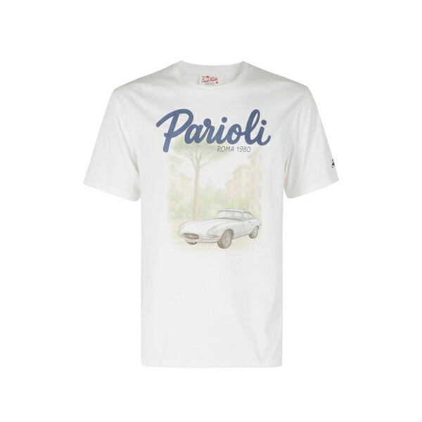 エムシーツーセイントバース メンズ プルオーバー トップス Graphic-print denver t-shirt White
