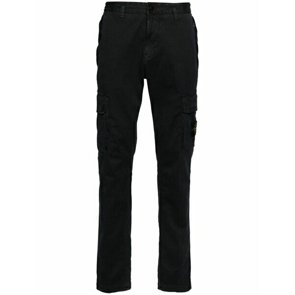 ストーンアイランド メンズ 心地好いズボン下 ボトムス Compass-badge cargo pants Blue