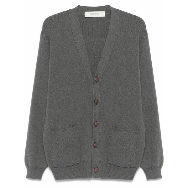 ゴールデングース メンズ ジレー アウター Logo-appliqu￡ cardigan  Grey
