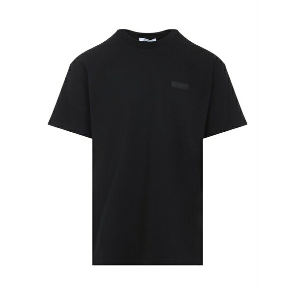 ジバンシー メンズ プルオーバー トップス Patch-cotton t-shirt Black