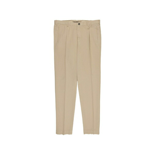 インコテックス メンズ カジュアルパンツ ボトムス Tapered pleated trousers Neutrals|asty