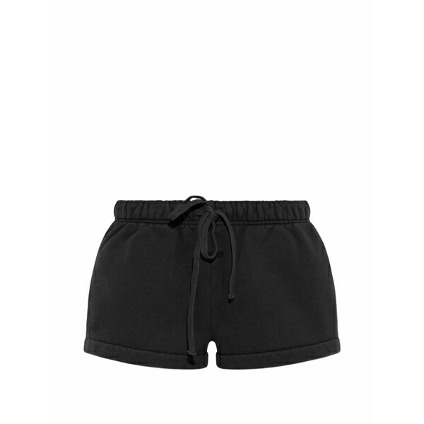 エフオージーエッセンシャルズ レディース 心地よいズボン下 ボトムス Essentials drawstring shorts Black