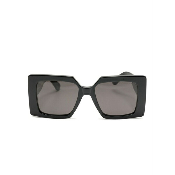 ジュン・ジー メンズ サングラス・アイウェア 付属物 Embossed internal logo sunglasses Black