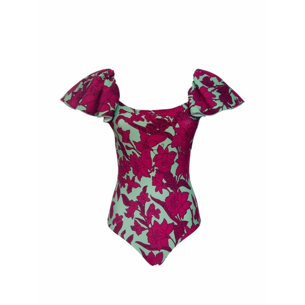 ラ・ダブル・ジェイ レディース ワンピース トップス Floral-print swimsuit Pink｜asty