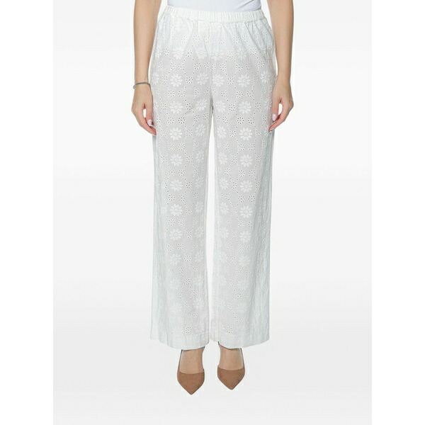 エムシーツーセイントバース レディース 心地好いズボン下 ボトムス Inez broderie-anglaise trousers White