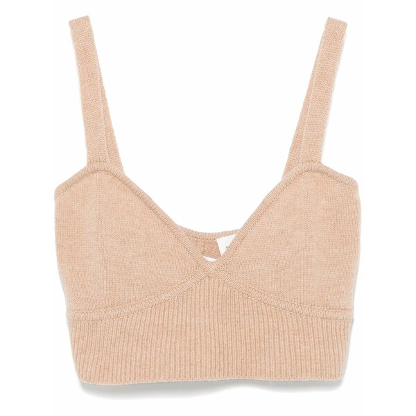 パロッシュ レディース ティーシャツ トップス Loos crop top Neutrals