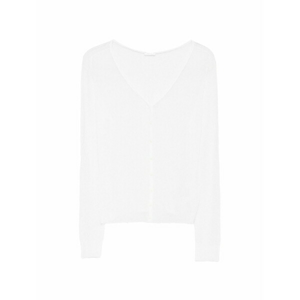 ロベルトコリーナ レディース ジレー アウター V-neck open-knit sweater White