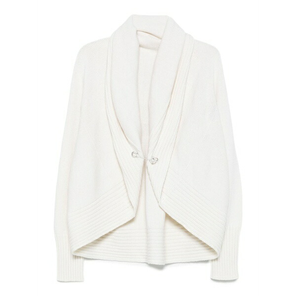 アルベルタ フェレッティ レディース ジレー アウター Shawl-collar cardigan Neutrals