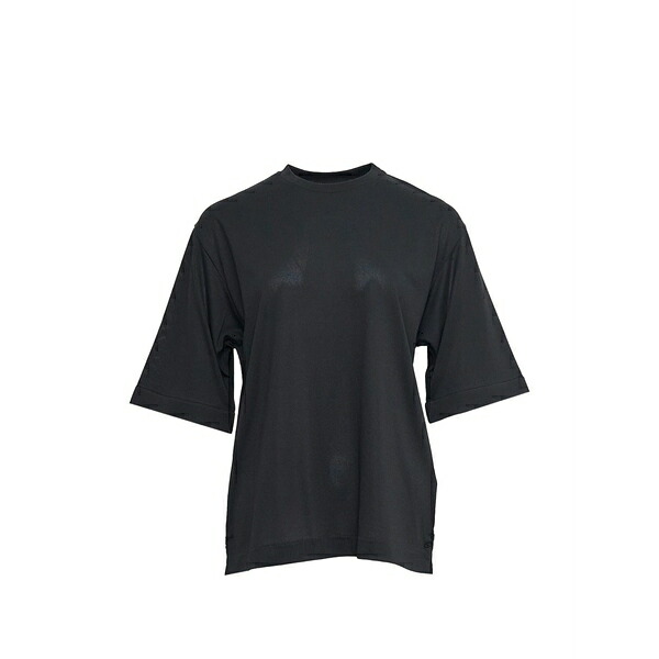 ジャクエムス レディース ティーシャツ トップス Le tshirt ventadou logo-patch t-shirt Black