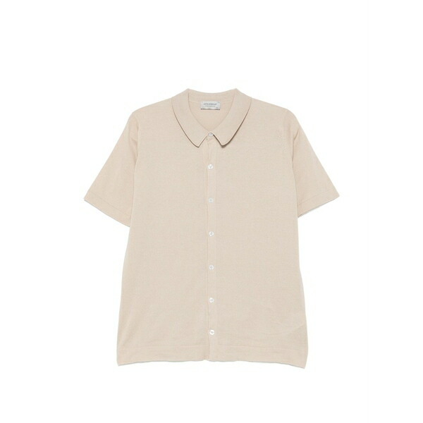 ジョンスメドレー メンズ ティーシャツ トップス Folke short-sleeve shirt Neutrals