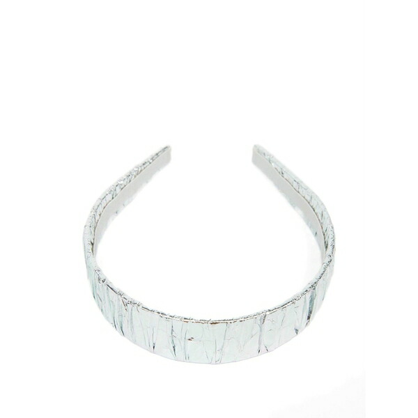 マルタンマルジェラ レディース ヘアアクセサリー アクセサリー Logo-plaque headband Silver｜asty