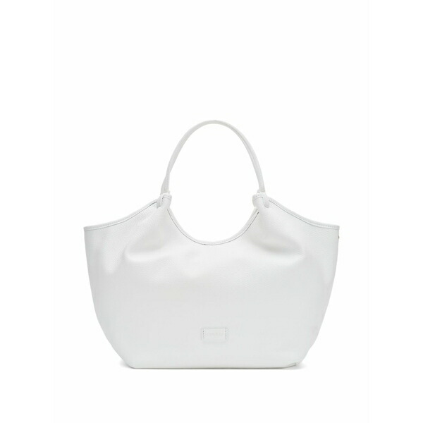 亭主持ち レディース トートバッグ 御徒面子 Top-zip tote bag White