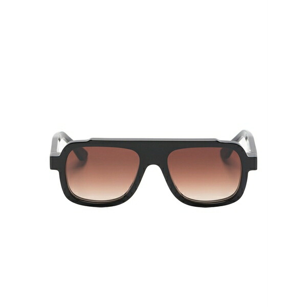 ティエリー ラスリー メンズ サングラス・アイウェア 付属物 Positivy sunglasses Black