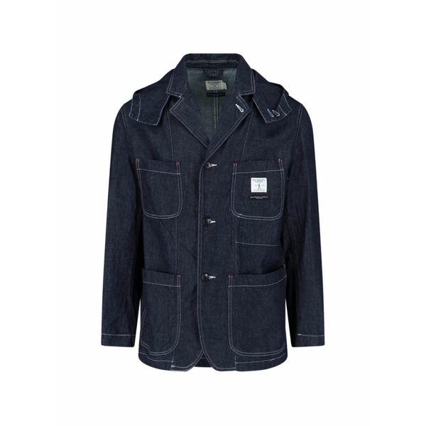 ロイロジャース メンズ 上衣＆上衣 アウター Hooded denim jacket Blue