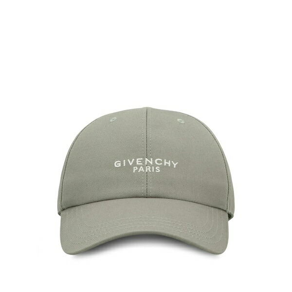 ジバンシー メンズ 帽子 アクセサリー Embroidered logo cap Grey|asty
