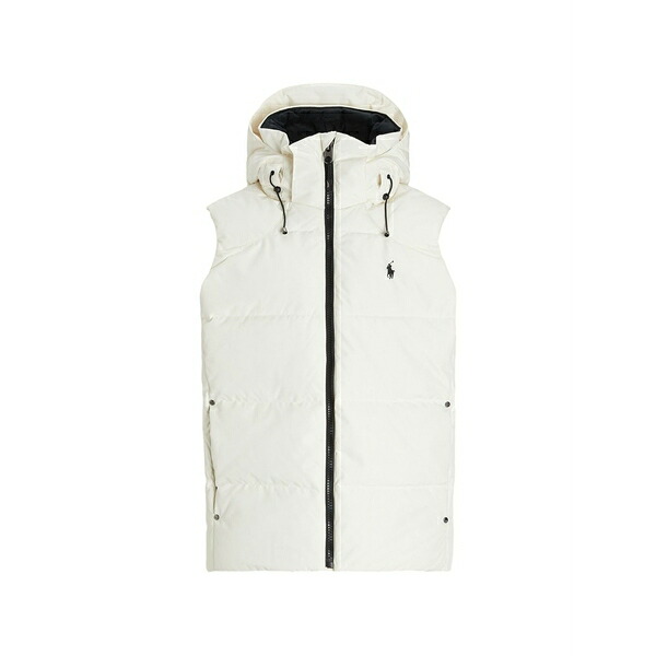 ラルフローレン メンズ 上衣＆上衣 アウター Hooded quilted gilet White