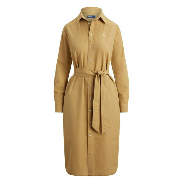 ラルフローレン レディース ワンピース トップス Polo pony belted shirt dress Neutrals|asty