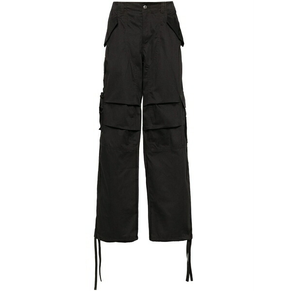 ルード メンズ 心地好いズボン下 ボトムス Cotton cargo pants Black
